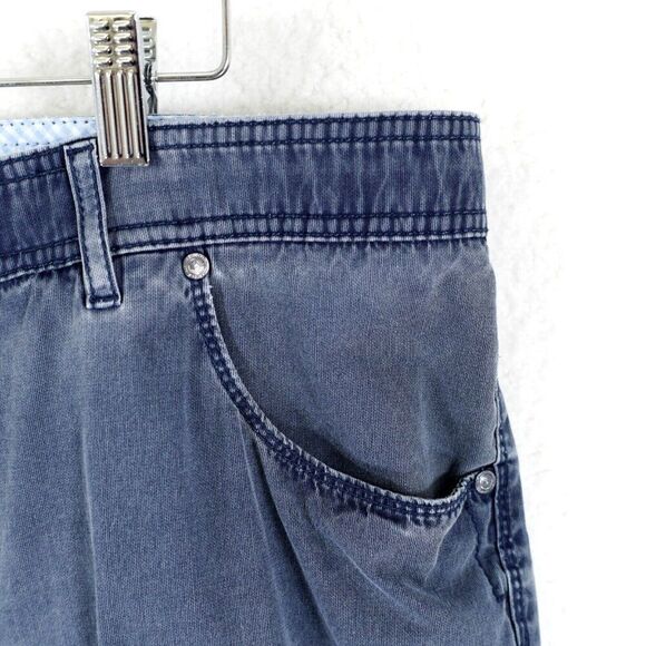 Brax Eurex Blue Elastic Waist Jeans Lightweight Mid Rise 37/28 Tagged 38R‎ - Picture 4 of 14